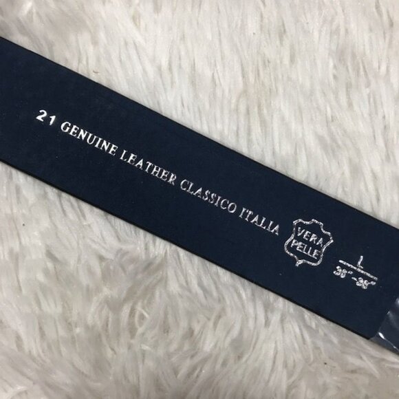 Vera Pelle Supercuts Classico Italia Genuine Leather Metal Buckle Belt - Picture 6 of 10